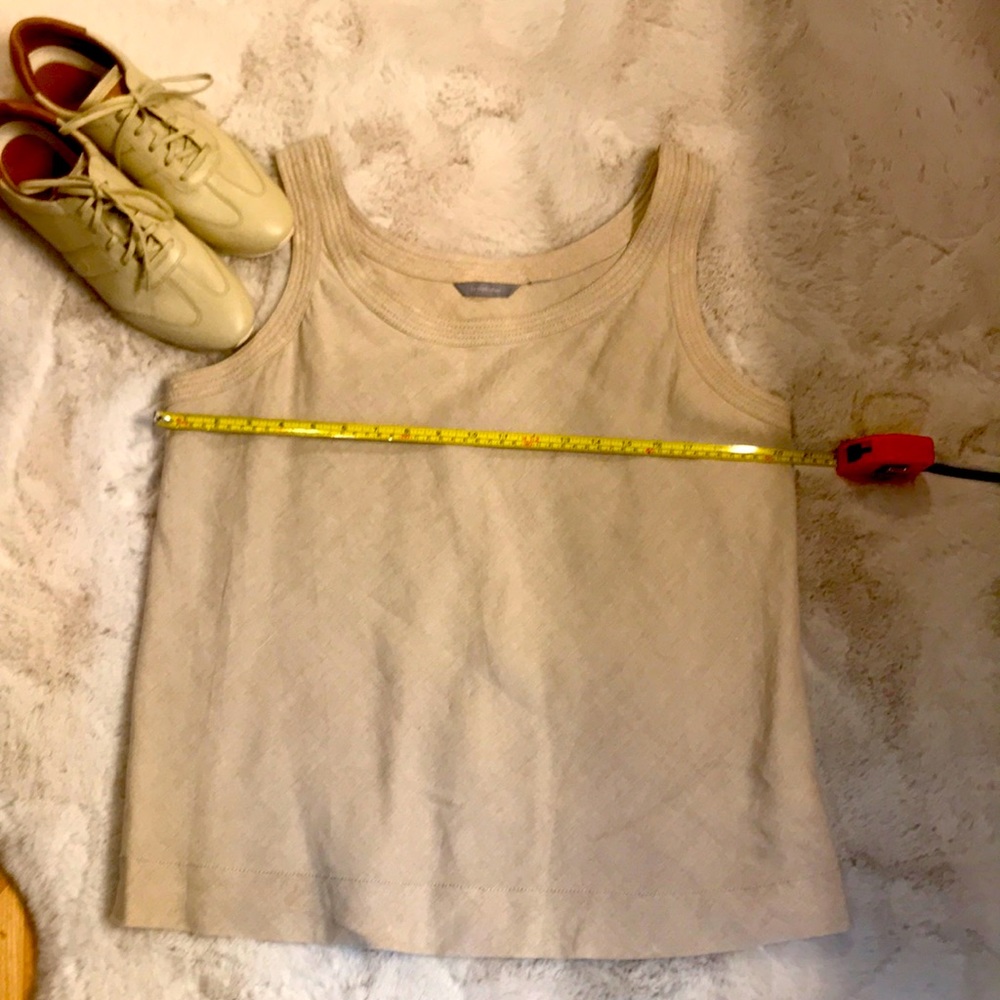 Liz Claiborne Beige Linen Tank
